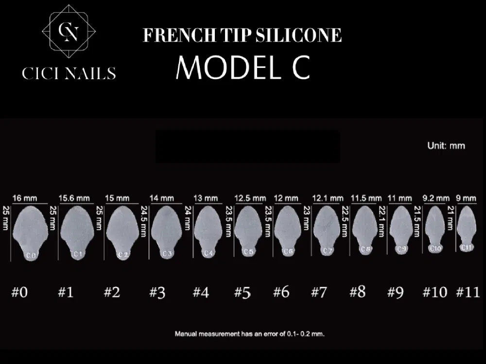 French tip silicone – MODEL C