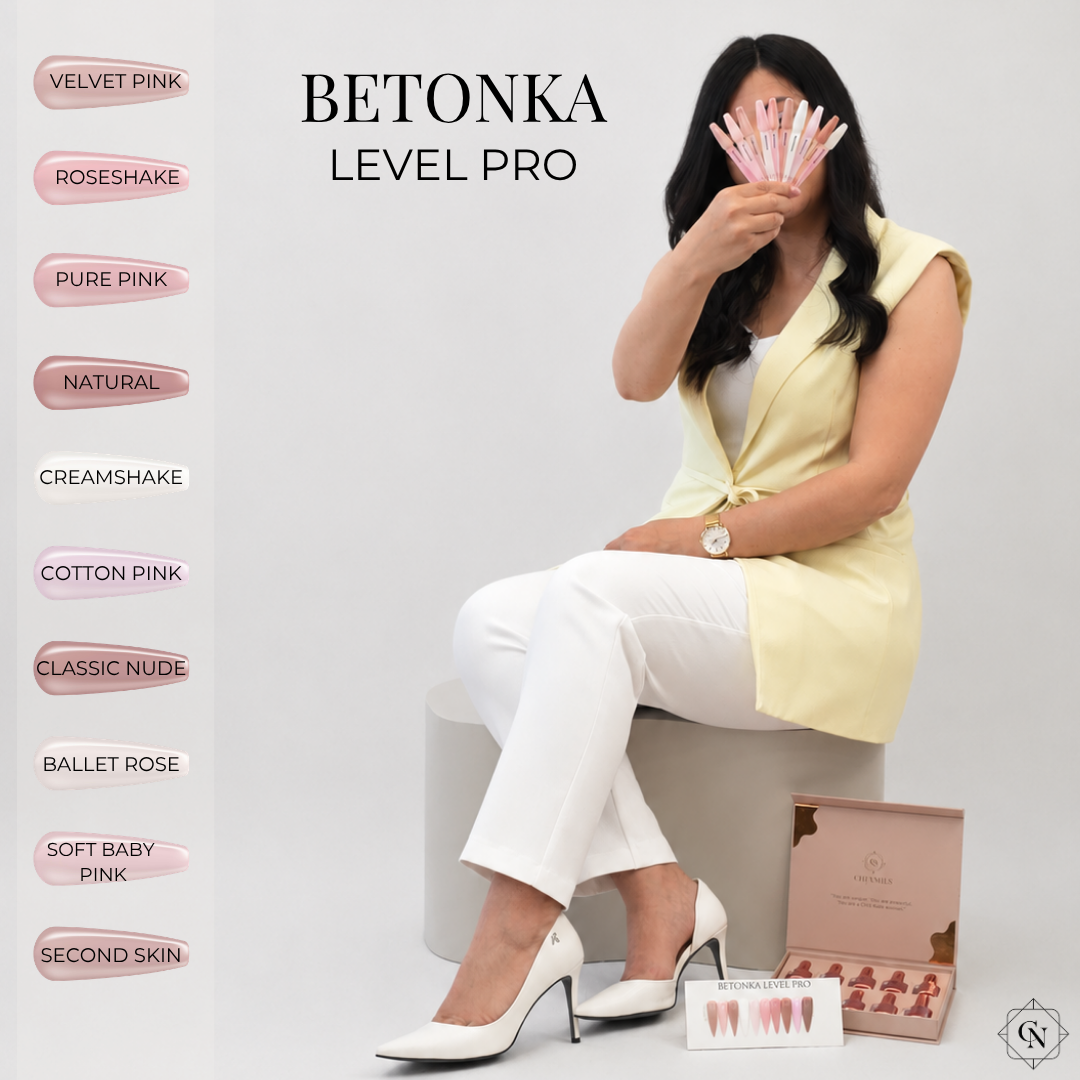 Betonka Level Pro Velvet Pink 15 ml – Zarter pudrig-rosafarbener Farbton