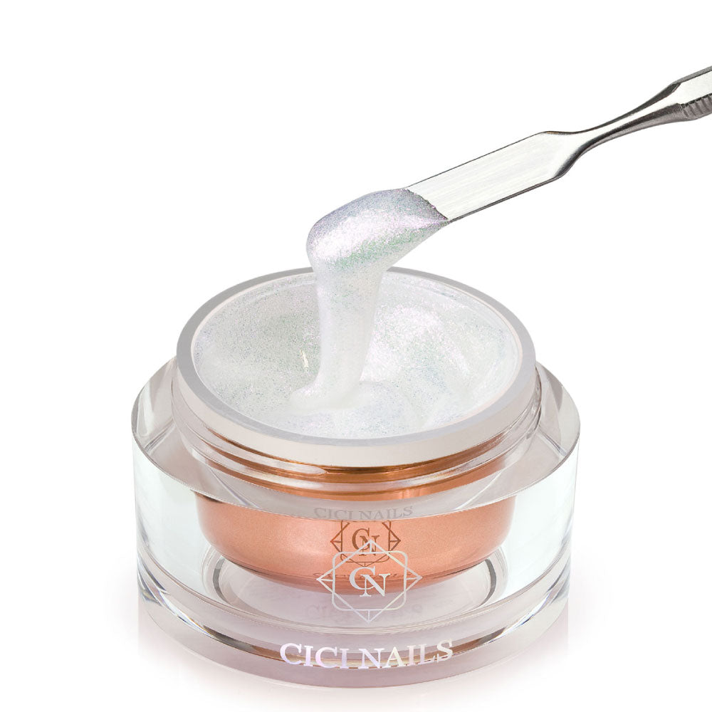 LEVEL UP Cosmic Crush – transparenter Aufbaugel mit silbernem Glitter