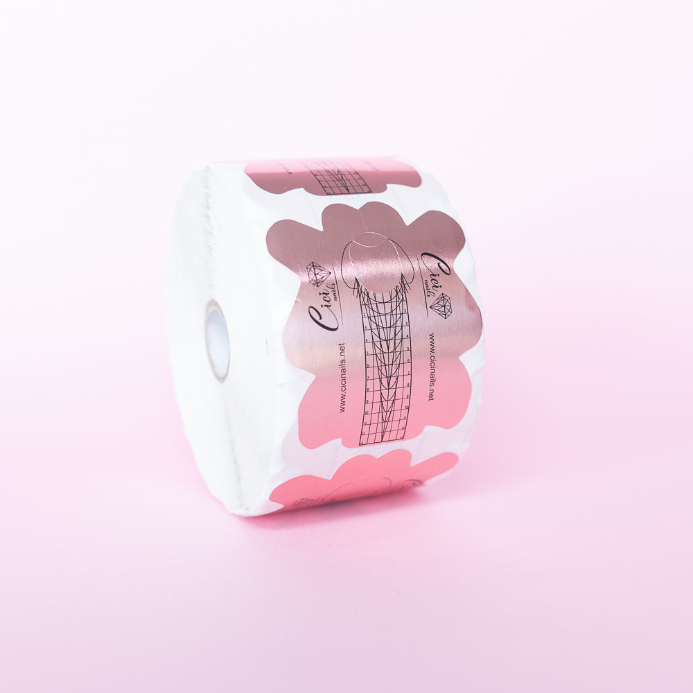 Rose gold long Schablone 500Stk.