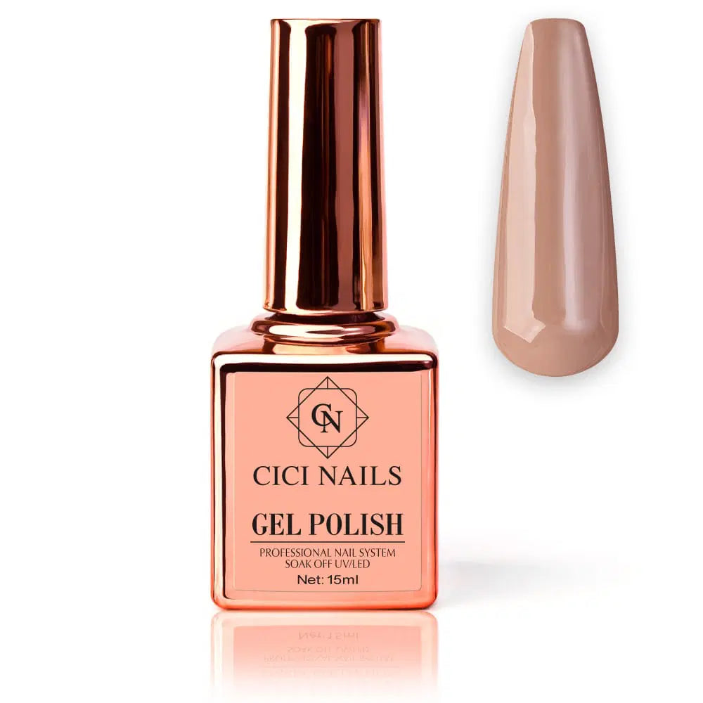 Nude-Brown-Gel polish Cici nails