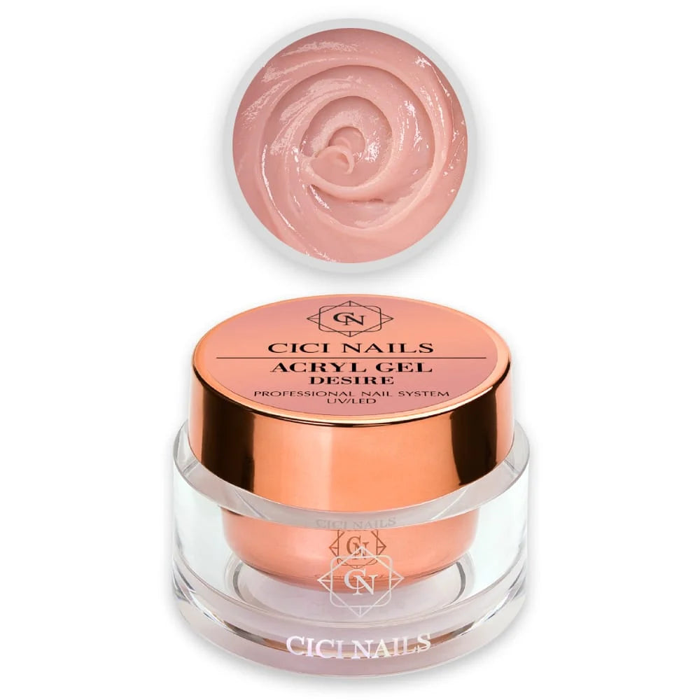 CICI NAILS Acry Gel Desire HEMA-frei 50 g – Nude Acrygel für die Nagelmodellage