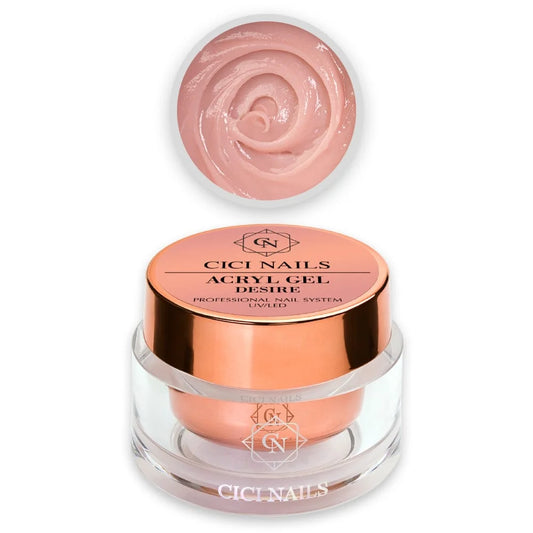 CICI NAILS Acry Gel Desire HEMA-frei 50 g – Nude Acrygel für die Nagelmodellage