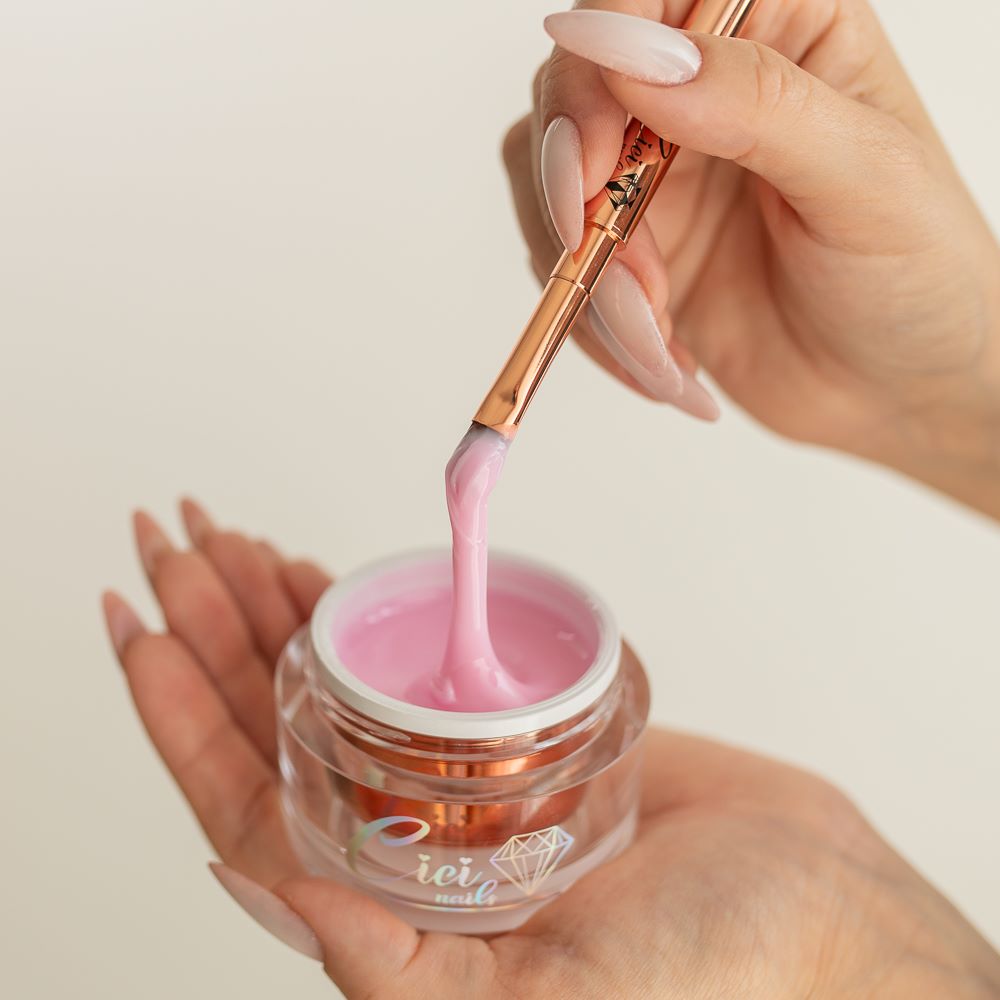 HARD PINKISSIMO – Rosé Cover Aufbaugel für Nägel, standfest und zuverlässig