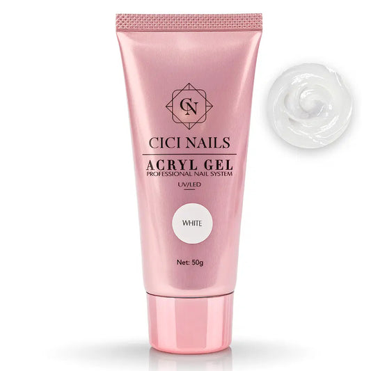 Acry Gel Weiß HEMA-frei 50 g – milchig-weißer Acrylgel