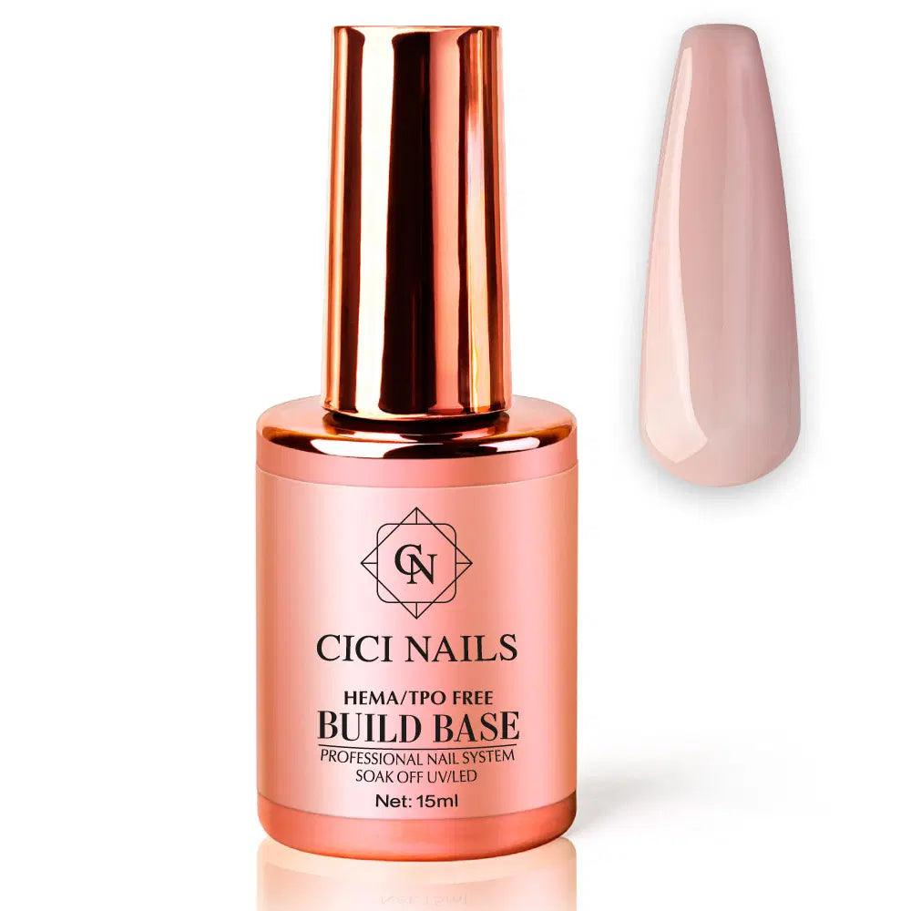 Build Base Powder Pink 15 ml – Nagelbasis in zartem Rosa