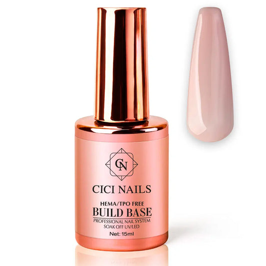 Build Base Powder Pink 15 ml – Nagelbasis in zartem Rosa