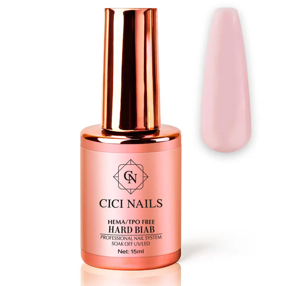 Hard BIAB Blush Milkshake 15 ml – aufbauender Gel-Lack in einem zarten Rosaton