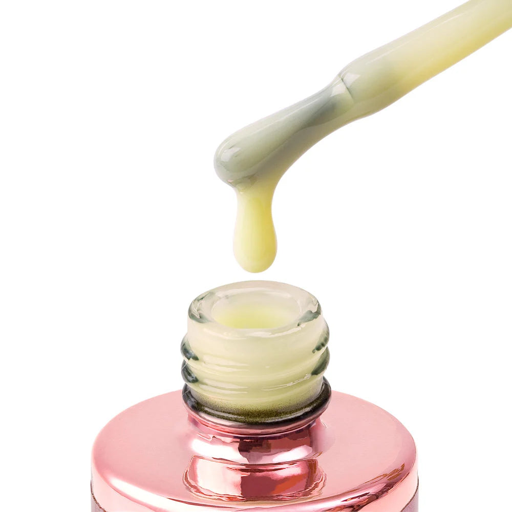 Hard BIAB Icy Yellow – pastellgelber Aufbaugel zur Verstärkung der Nägel