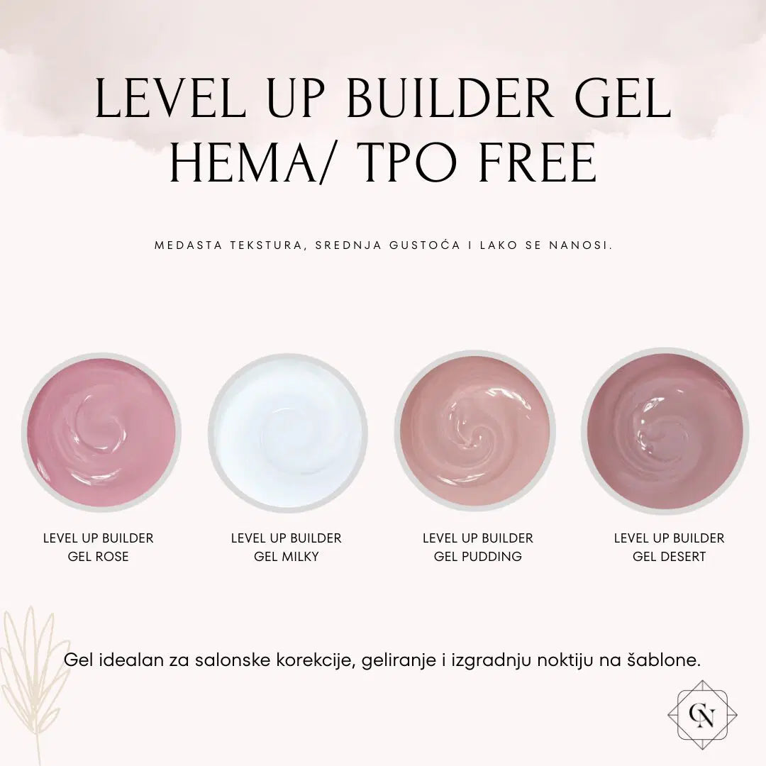 Level up builder gel Milky 30g