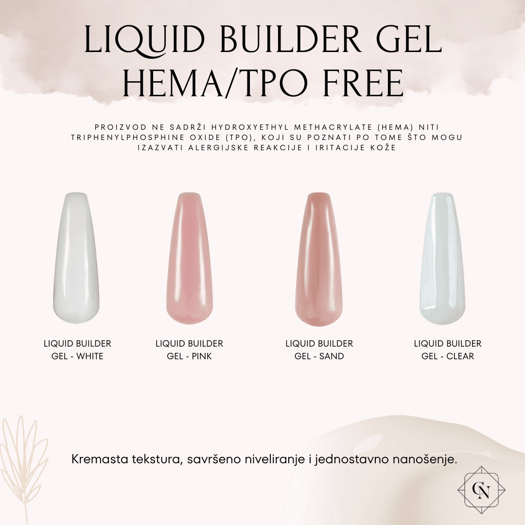 Liquid Builder Gel Sand 15ml hema/tpo free