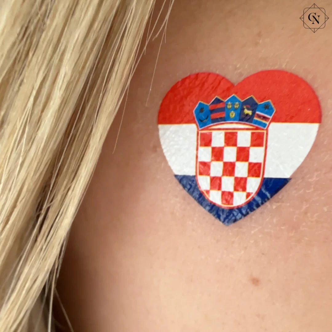 Vatreno srce – Fan-Tattoos Kroatien