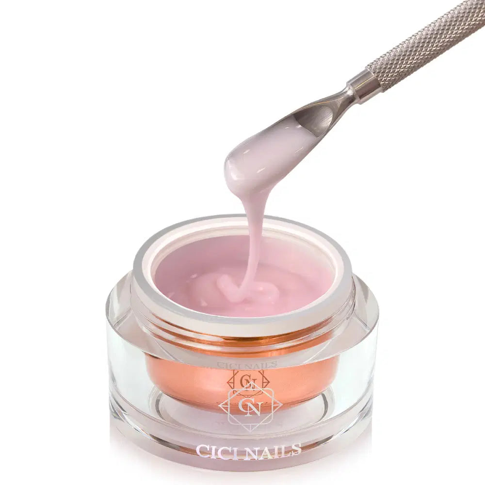 PERFECT PINKY WHITE – milchig-weißes Aufbaugel mit einem Hauch Rosé