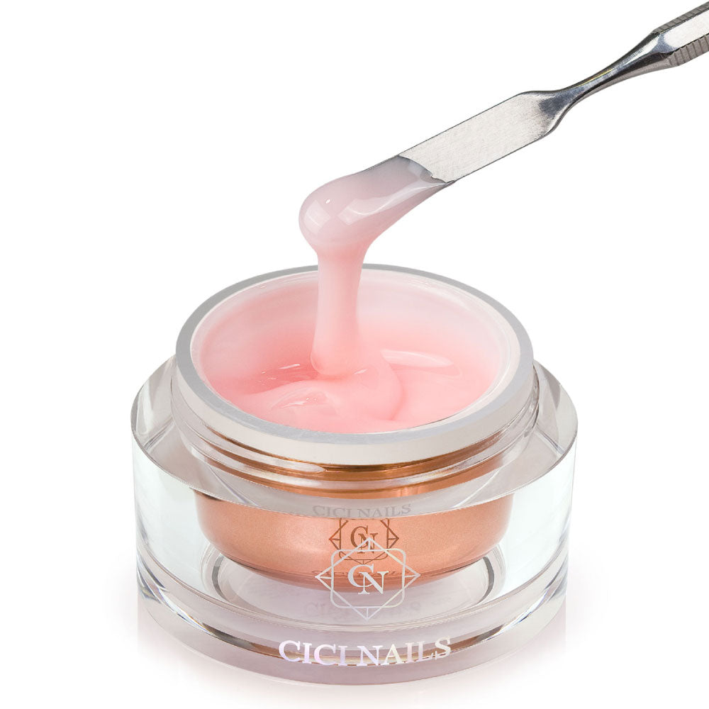 LEVEL UP Coral Cabana – pfirsichfarbener Nude-Aufbaugel